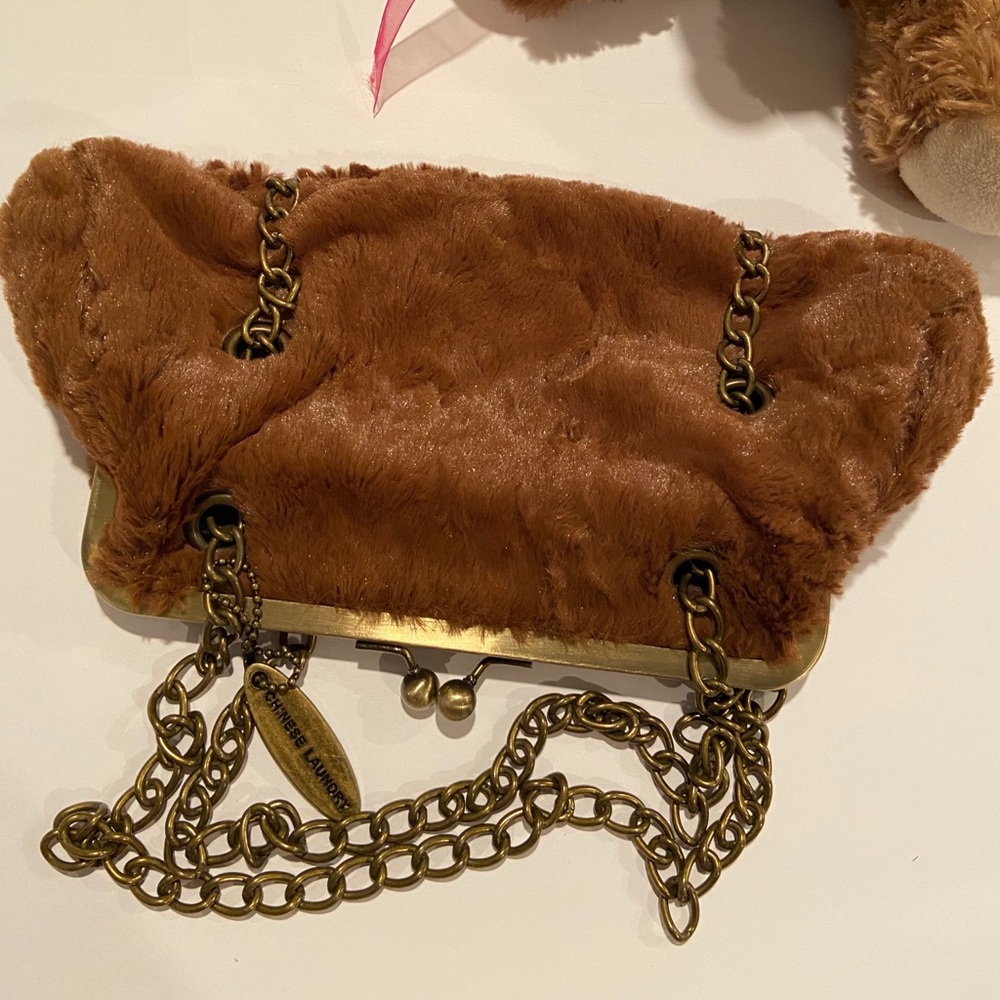 Chinese Laundry Brown Chain Clutch